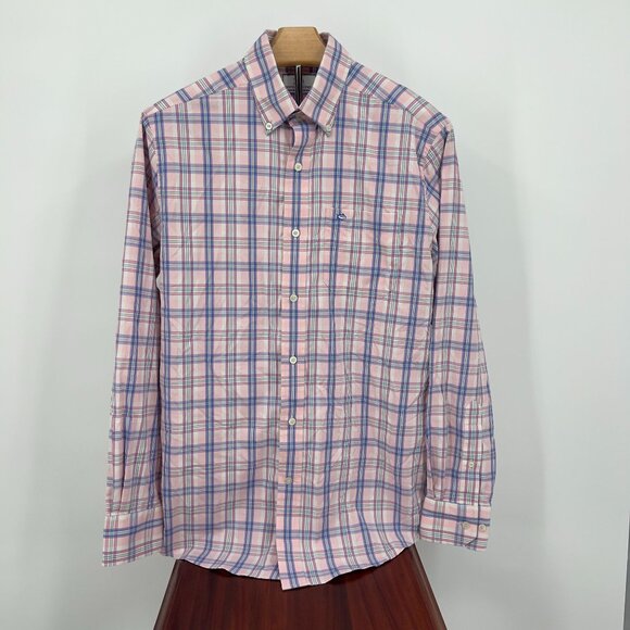 Southern Tide Men's Intercoastal Plaid Button-Down Shirt Size S Small Nylon/Span - Picture 2 of 5